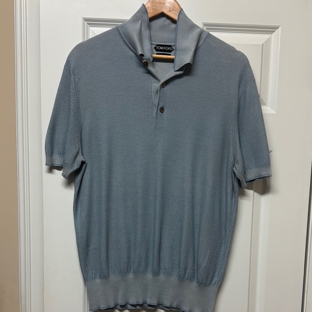 Tom Ford Blue Classic Polo Shirt